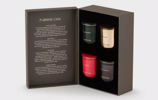 Armani Casa Box of 4 scented candles