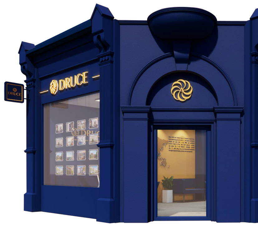 Modern furniture setup with chair and plants